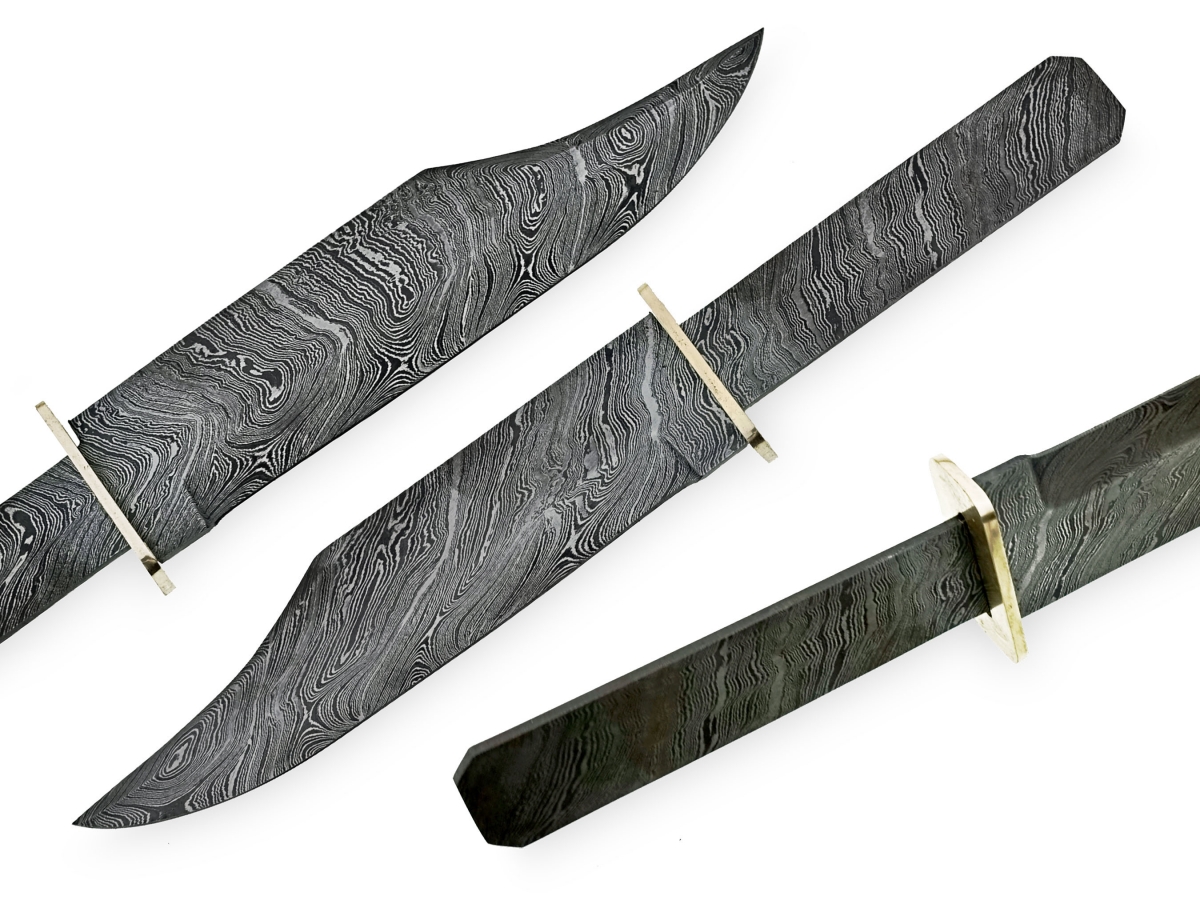 Damascus Hunter Bowie Knife 