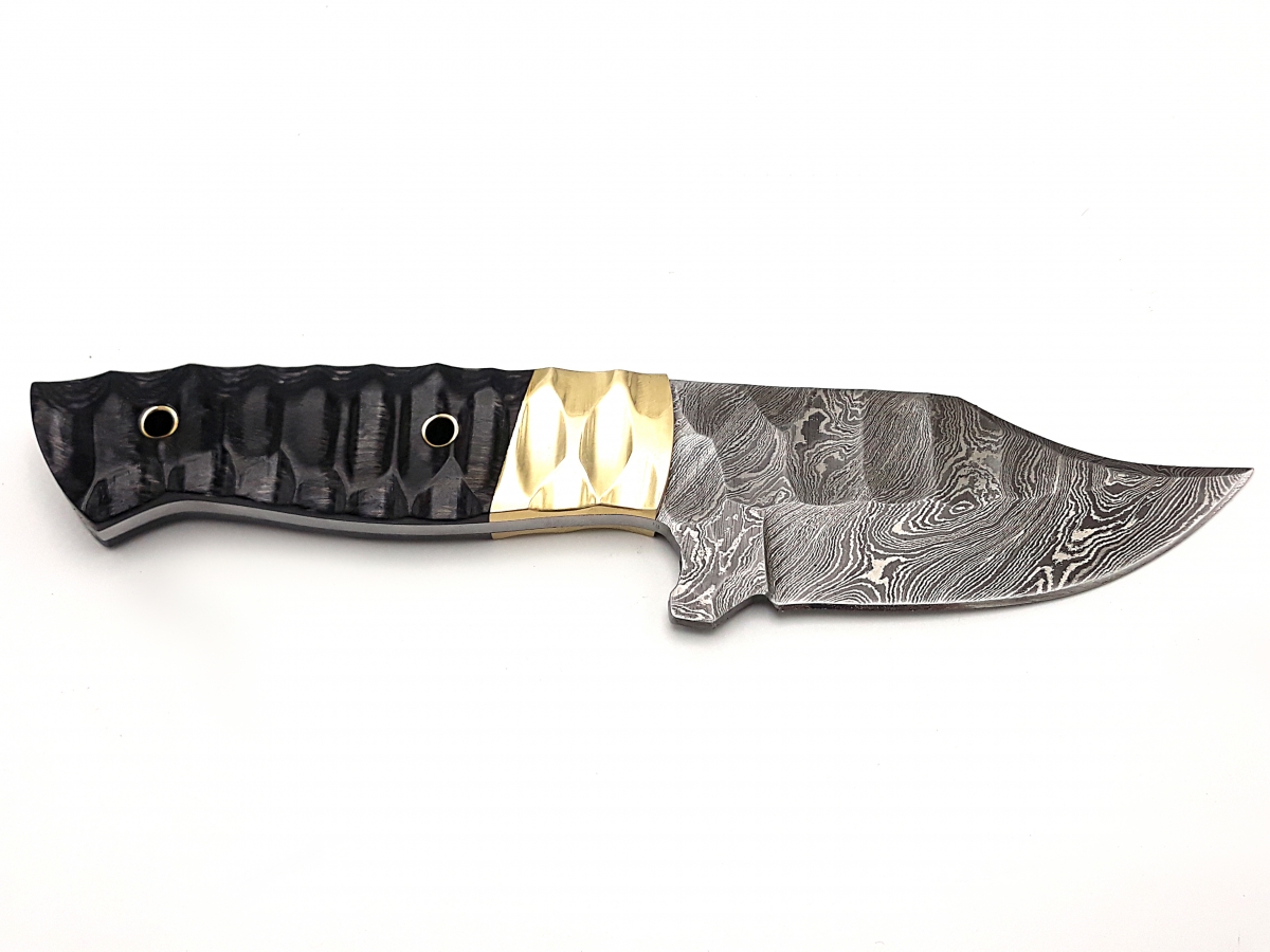 Bmk-165 California King Snake Damascus Skinner Hunting Knife