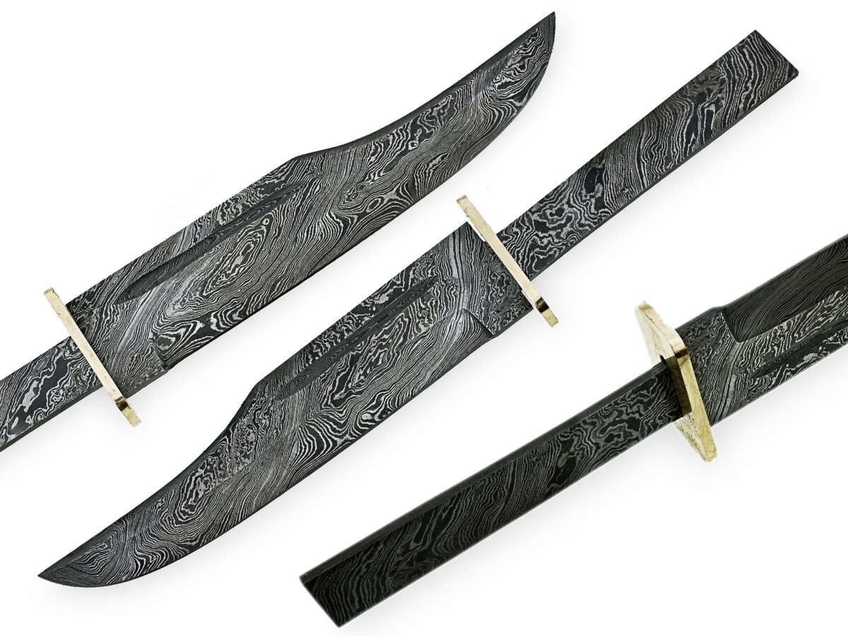 Damascus Hunter Bowie Knife 