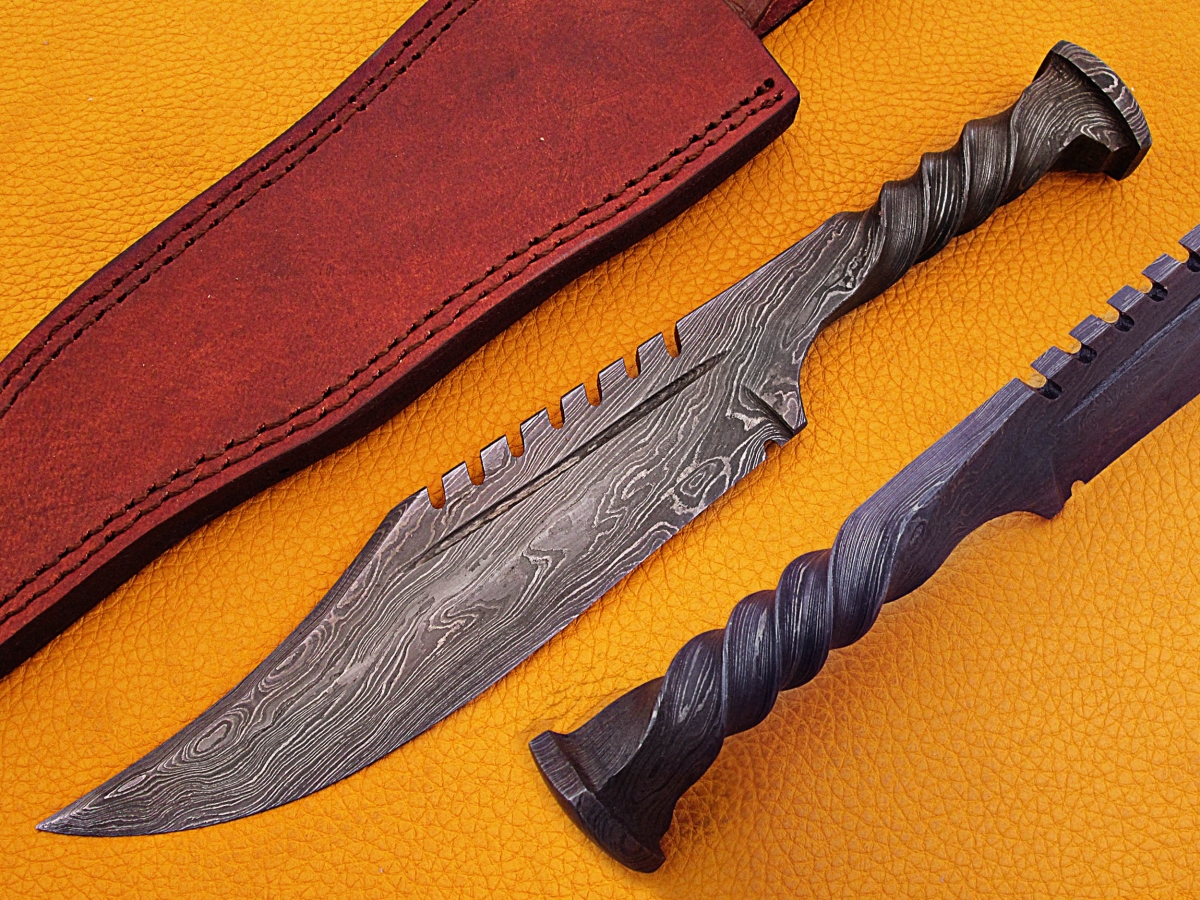 Damascus Spike Knives 